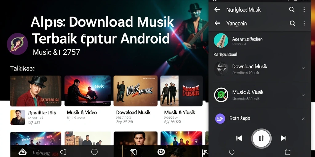 Tampilan antarmuka aplikasi Download Musik 2757 yang user-friendly.