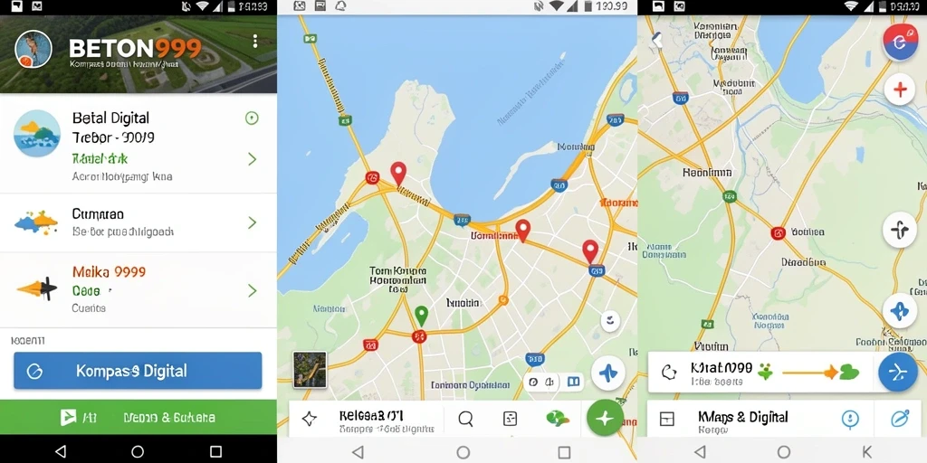 Antarmuka aplikasi Kompas Digital BETON999 yang informatif dan menarik.