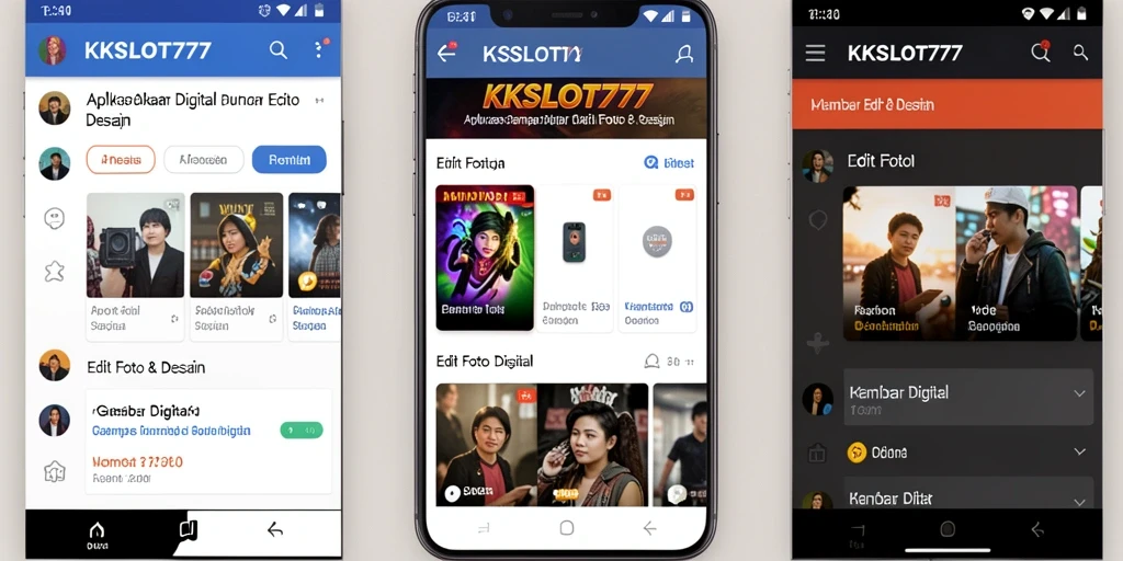 Antarmuka KKSLOT777 yang ramah pengguna dan fitur pengeditan foto yang lengkap.
