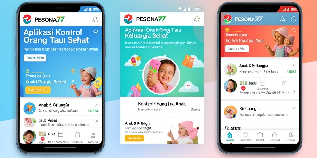 Antarmuka PESONA77 untuk Kontrol Orang Tua yang intuitif.